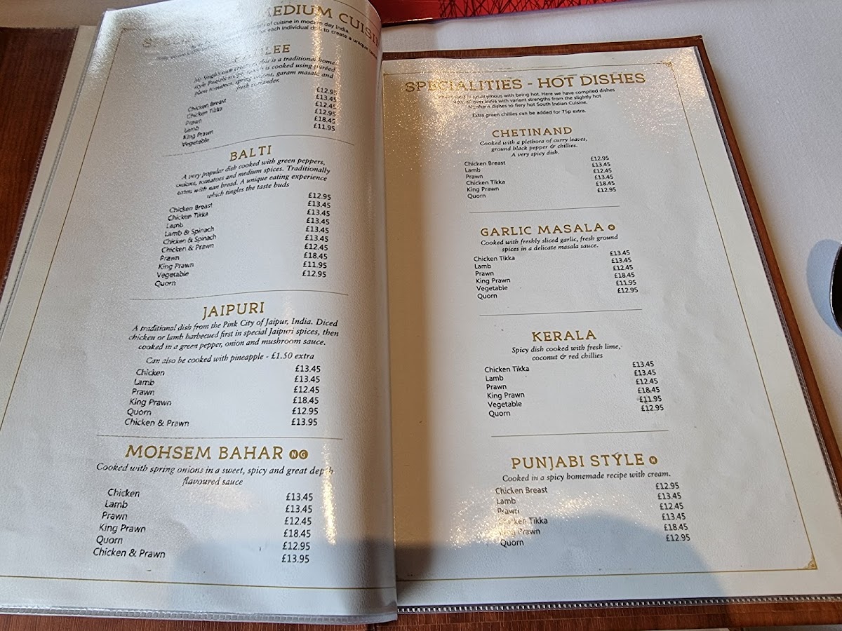 Menu Mr Singhs India Gate-2